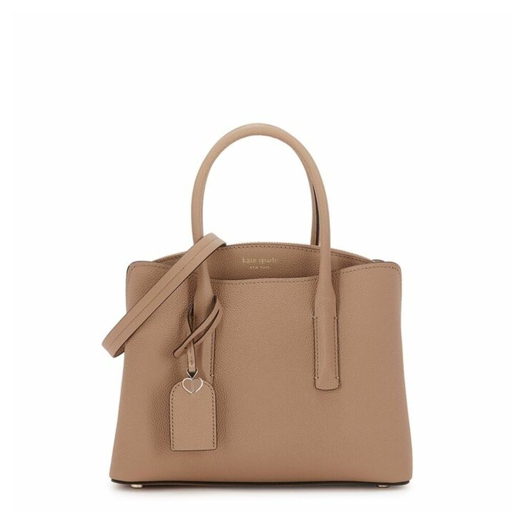 Kate Spade New York Margaux Camel Grained Leather Top Handle Bag
