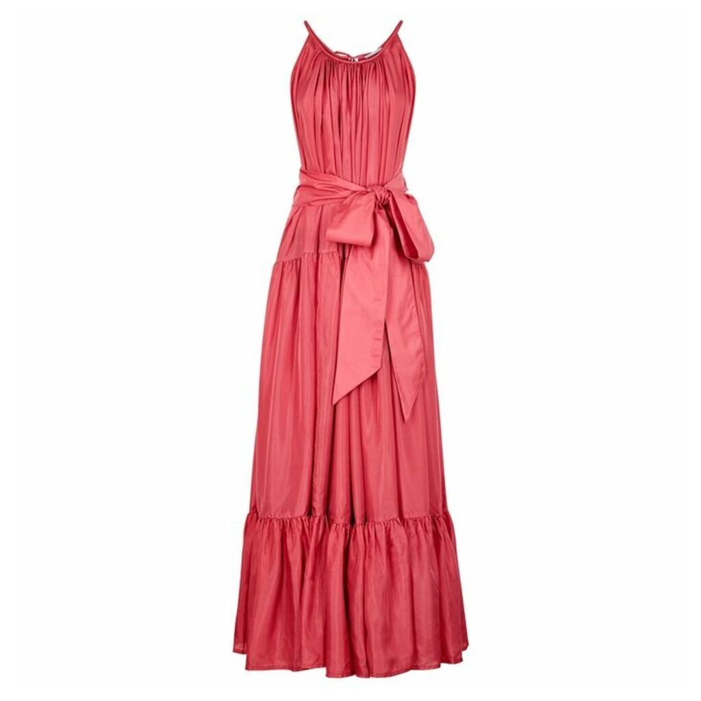 KALITA Genevieve Pink Silk Maxi Dress