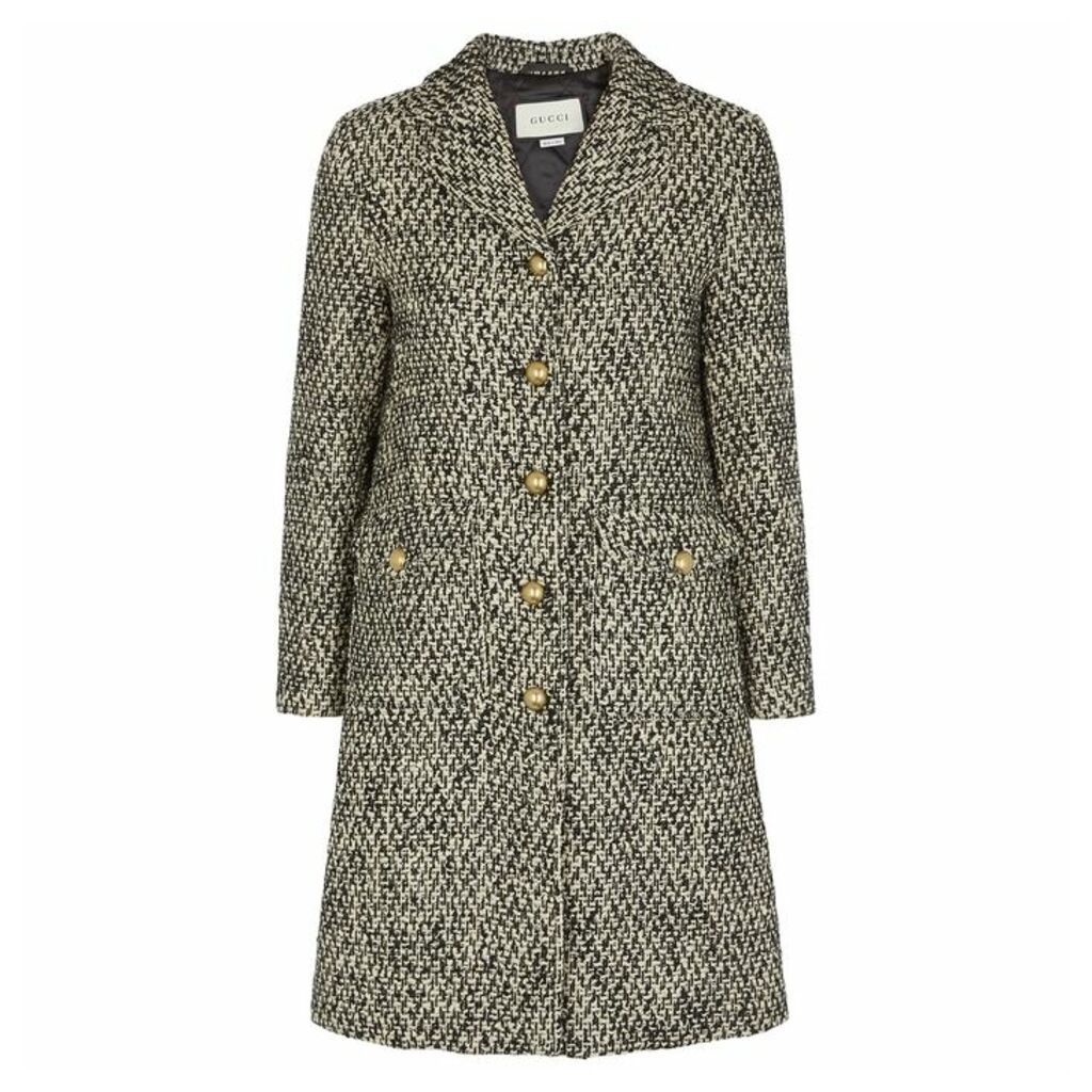 Gucci GG Wool-blend Tweed Coat