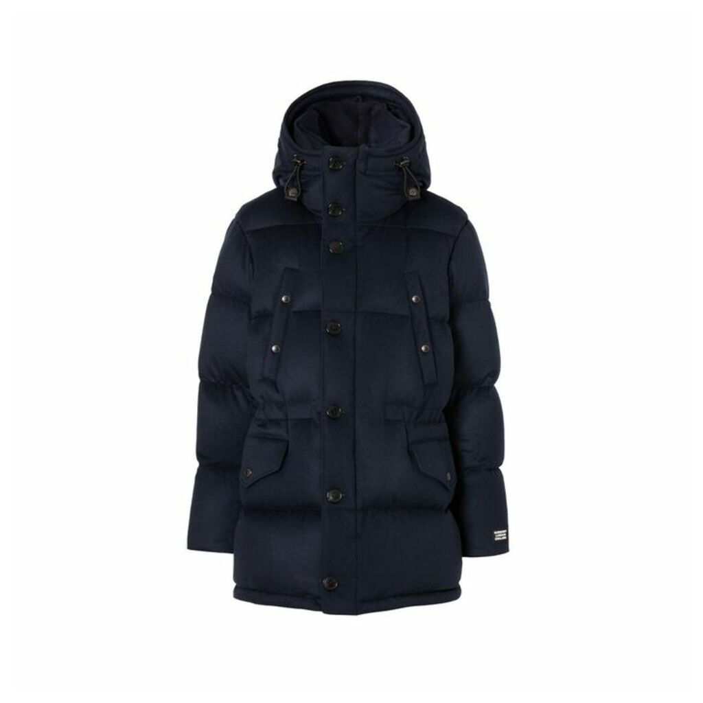 Burberry Cashmere Hooded Puffer Coat
