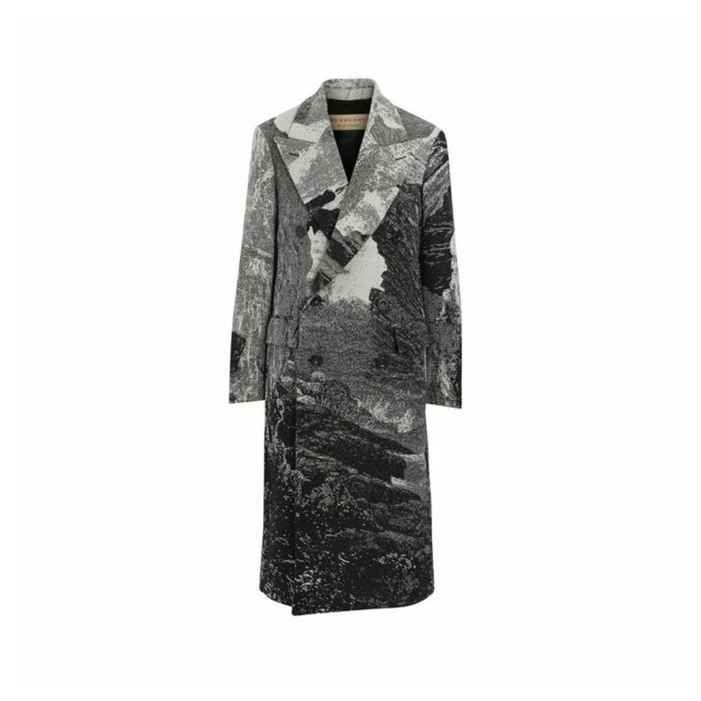 Burberry Dreamscape Wool Jacquard Double-breasted Coat