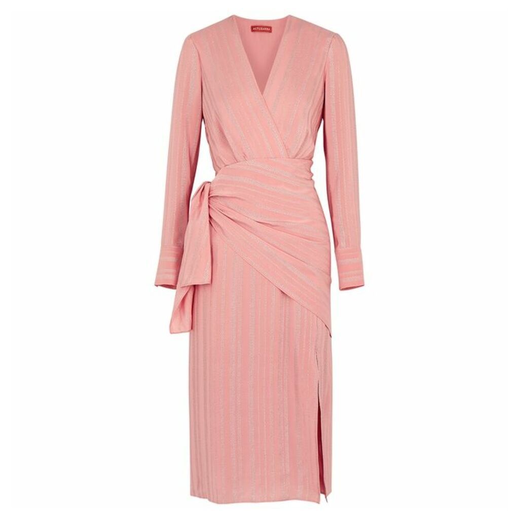 Altuzarra Sparks Light Pink Silk-blend Dress