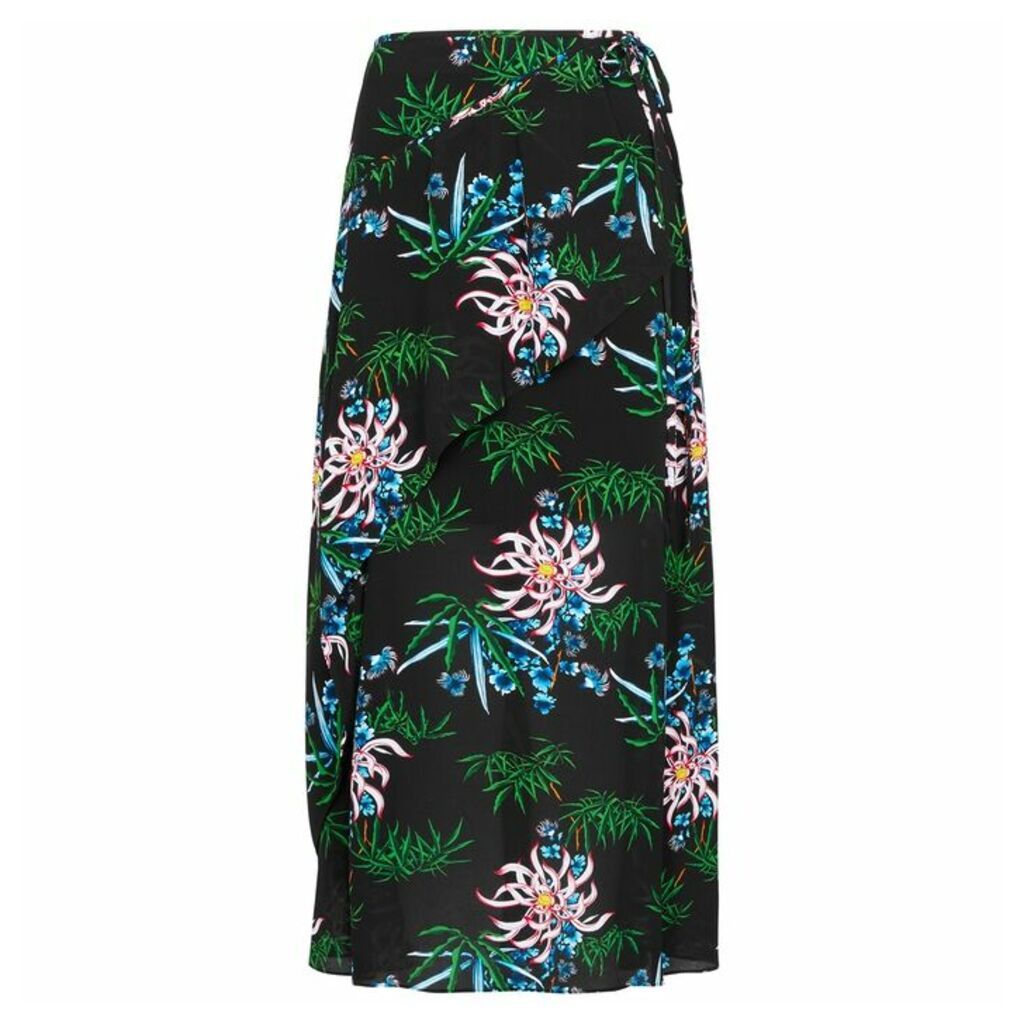 Kenzo Floral-print Chiffon Midi Skirt