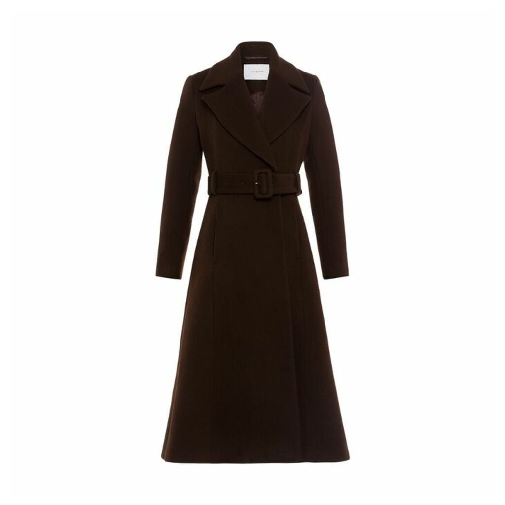 Ivy & Oak Coat With Statement Collar And Belt