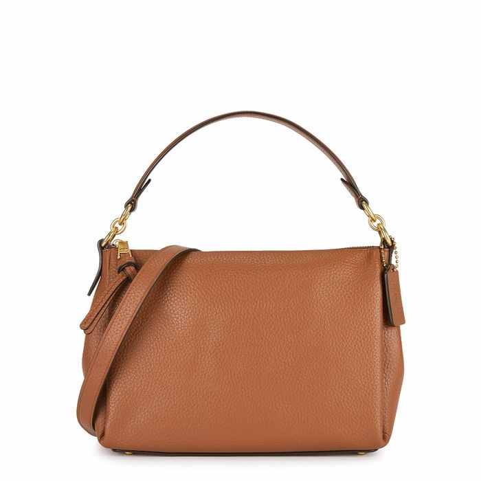 Shay Small Brown Leather Shoulder Bag