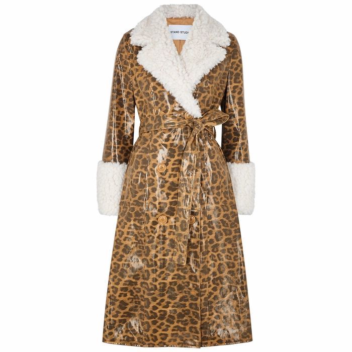 Genesis Leopard-print Faux Leather Coat