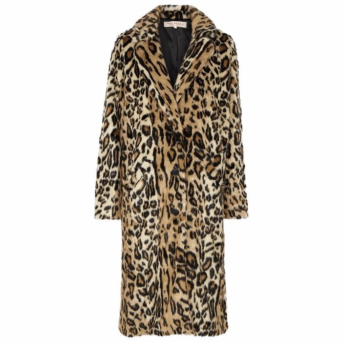 Chloe Leopard-print Faux Fur Coat