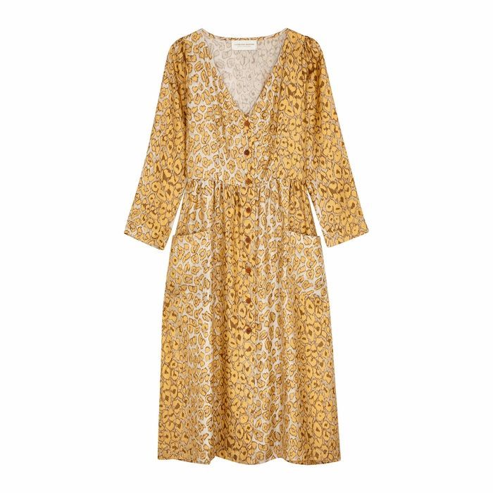 Cristo Leopard-print Silk Midi Dress