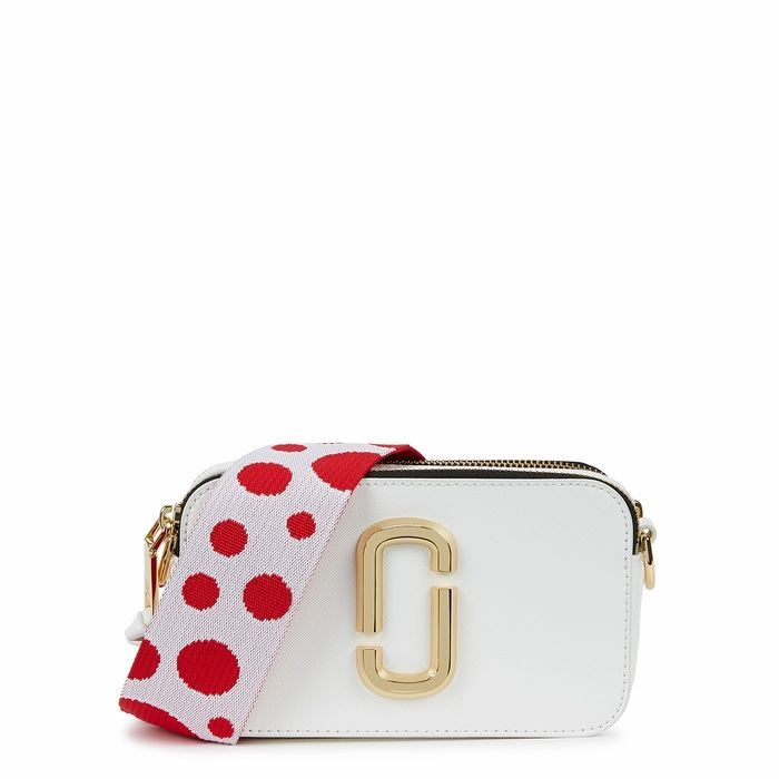 Marc Jacobs (The) The Snapshot White Leather Cross-body Bag