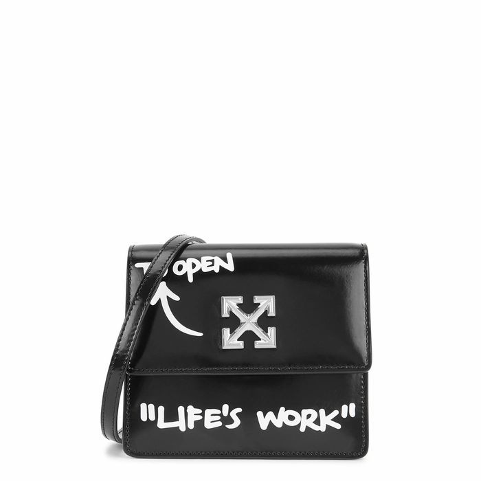 Jitney 0.7 Black Leather Cross-body Bag