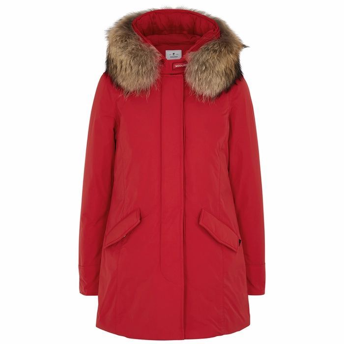 Luxury Arctic Fur-trimmed Shell Parka