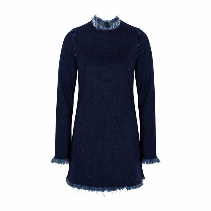 Janis Dark Blue Denim Mini Dress