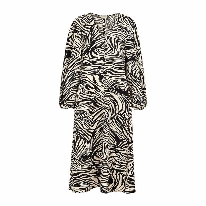 Rosen Zebra-print Midi Dress