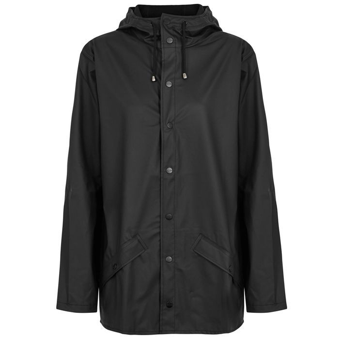 Black Rubberised Raincoat