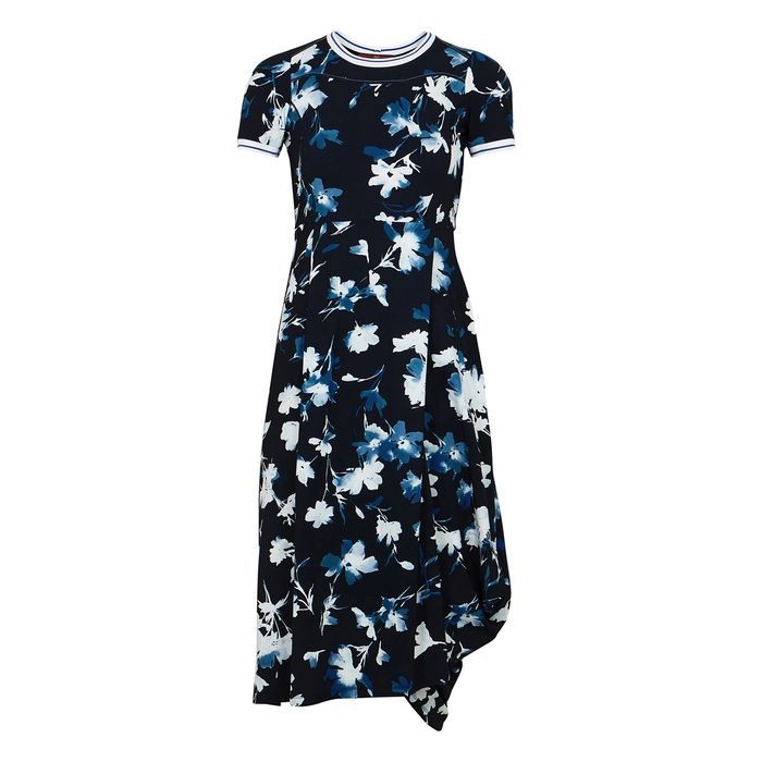 Ripple Floral-print Stretch-jersey Midi Dress