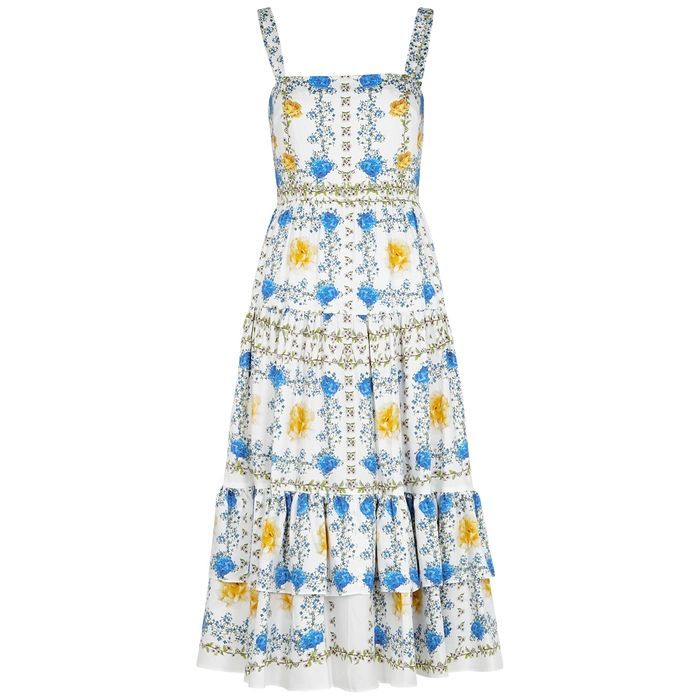 Daniela Floral-print Cotton Midi Dress