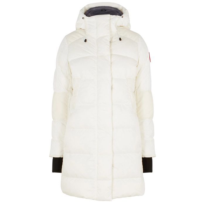 Alliston White Quilted Shell Coat
