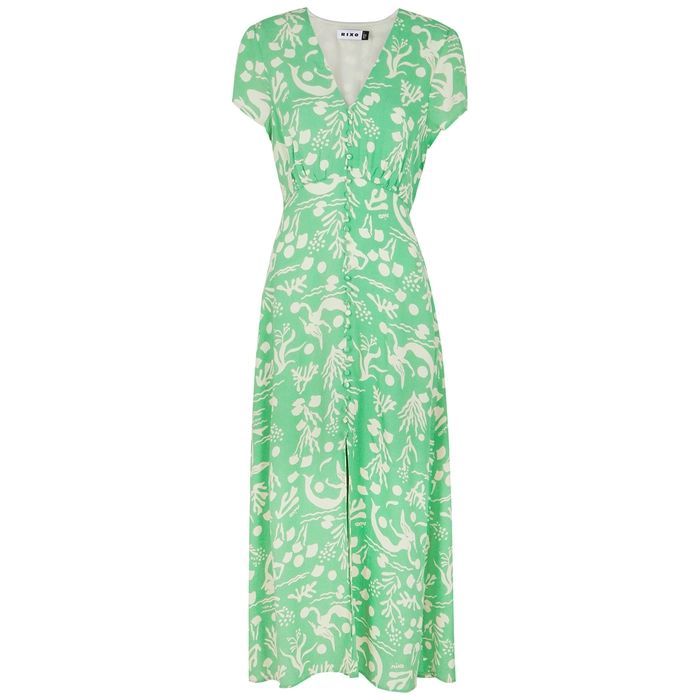 Aspen Green Printed Dress
