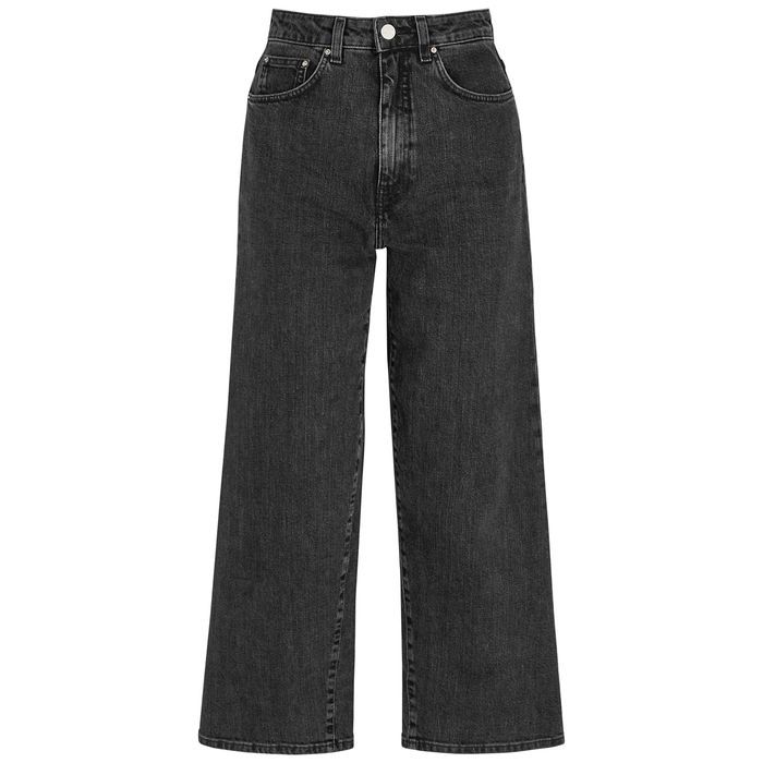 Dark Grey Wide-leg Jeans