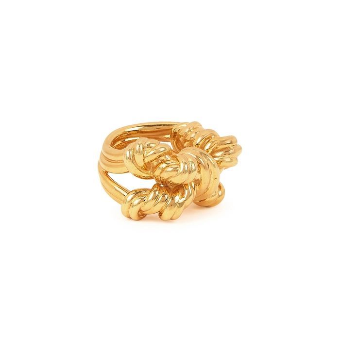 Knot 18kt Gold-plated Ring