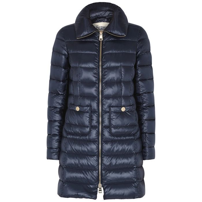 Icon Blue Quilted Shell Coat