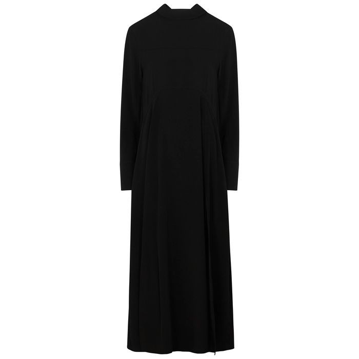 Black Panelled Maxi Dress