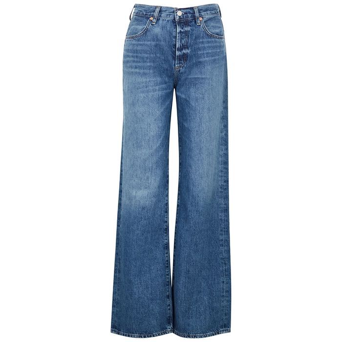 Annina Dark Blue Wide-leg Jeans - W30