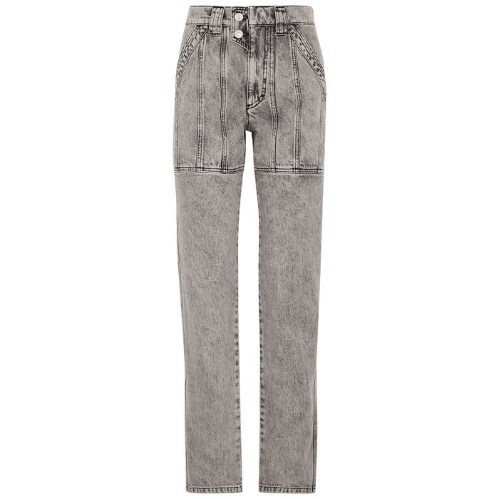 Vayoneosp Bleached Grey Slim-leg Jeans - 12