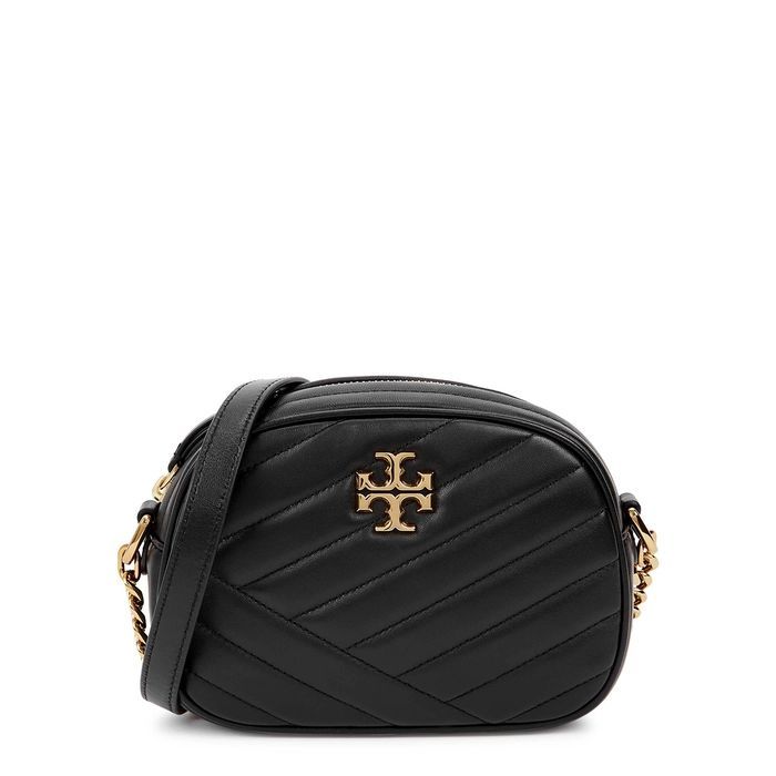 Kira Small Black Quilted Leather Cross-body Bag