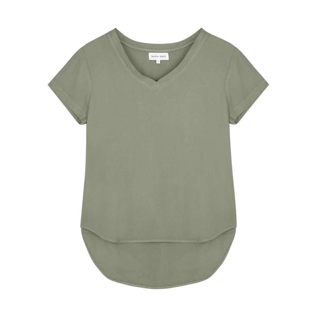 Army Green Rayon T-shirt - Khaki - M