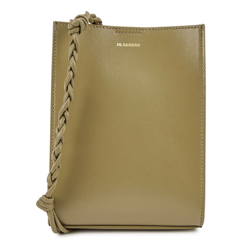 Tangle Olive Leather Cross-body Bag