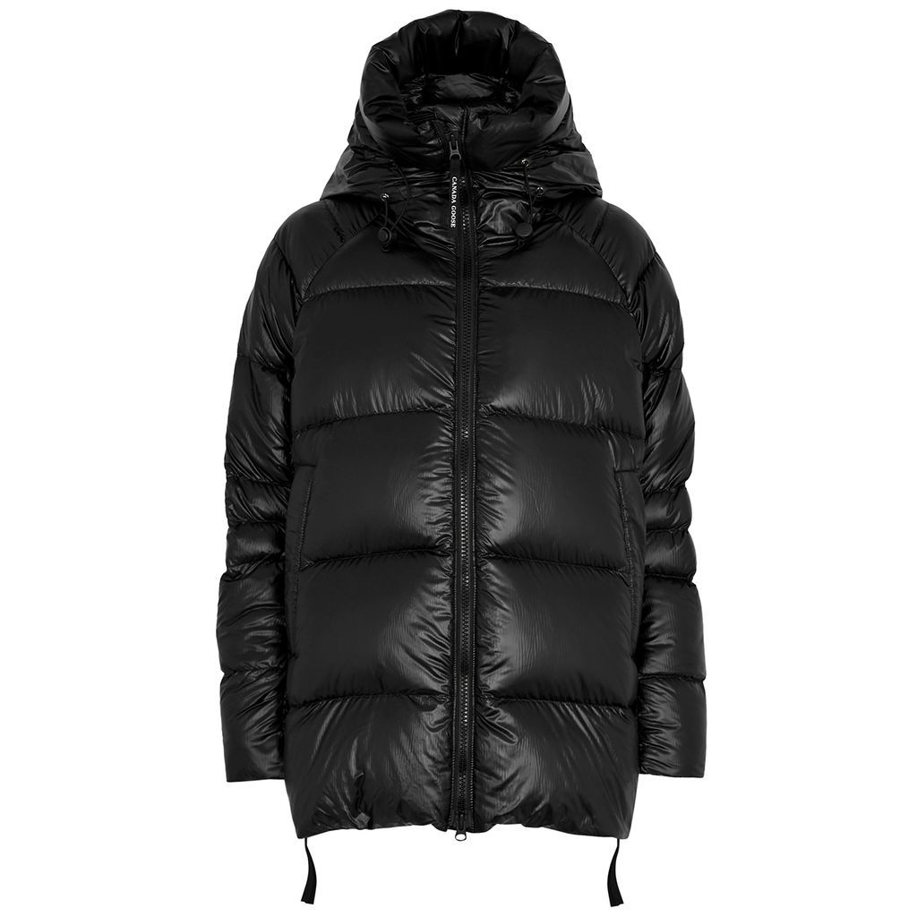 Cypress Quilted Feather-Light Shell Coat - Black - L