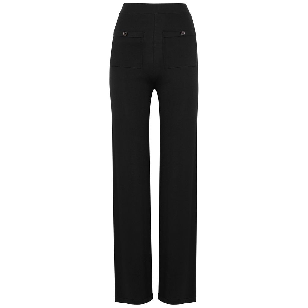Black Knitted Trousers - M