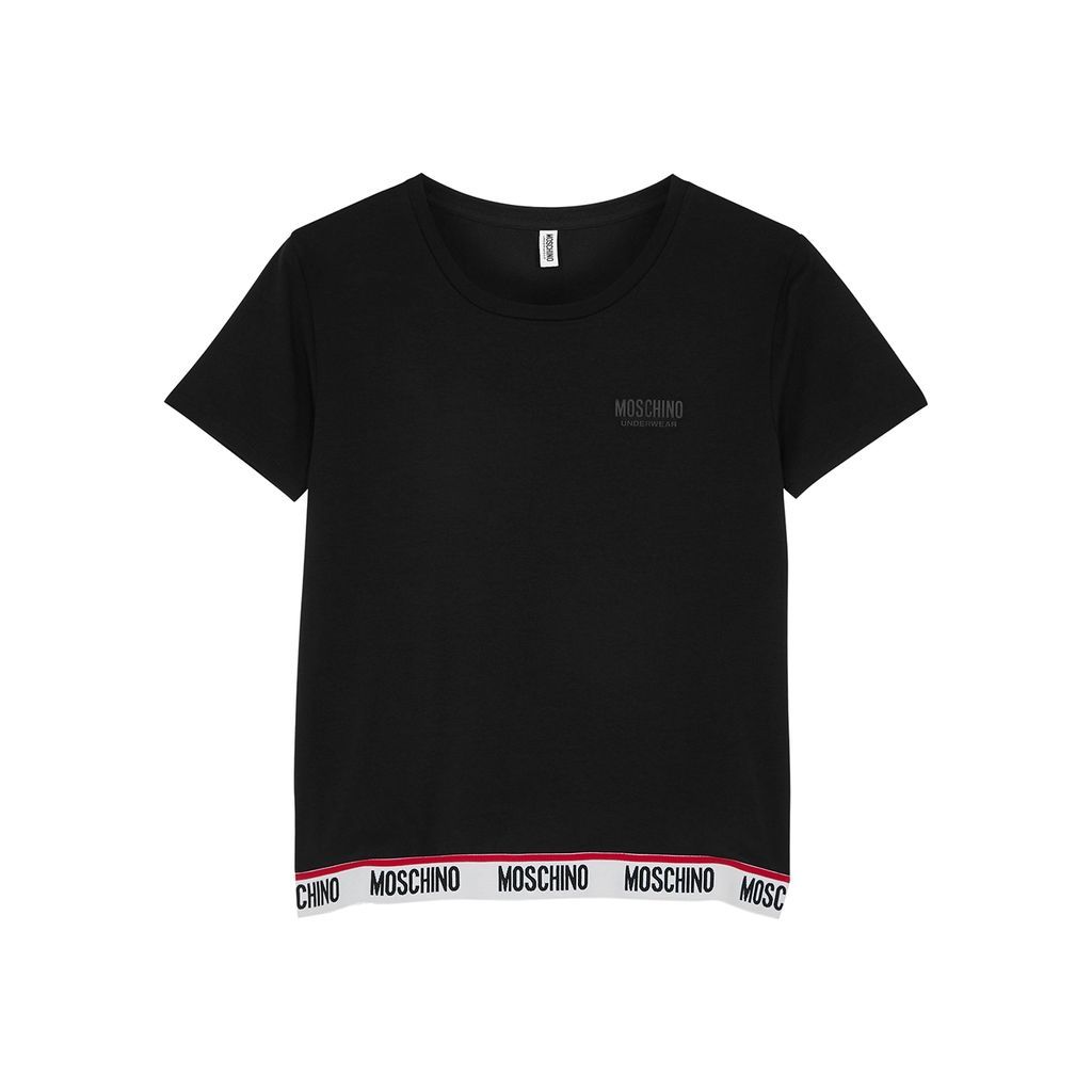 Logo Stretch-cotton T-shirt - Black - XS
