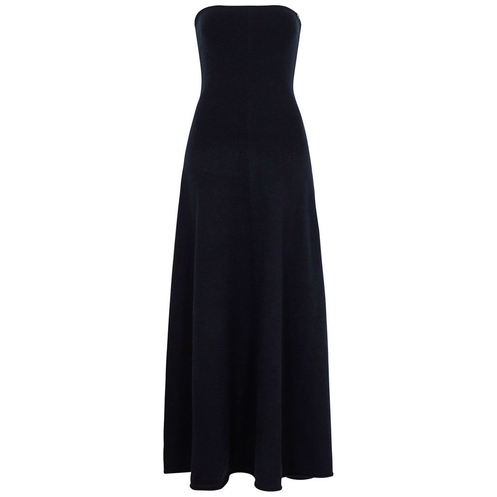 N°248 Diana Strapless Cashmere-blend Maxi Dress - Navy - One Size