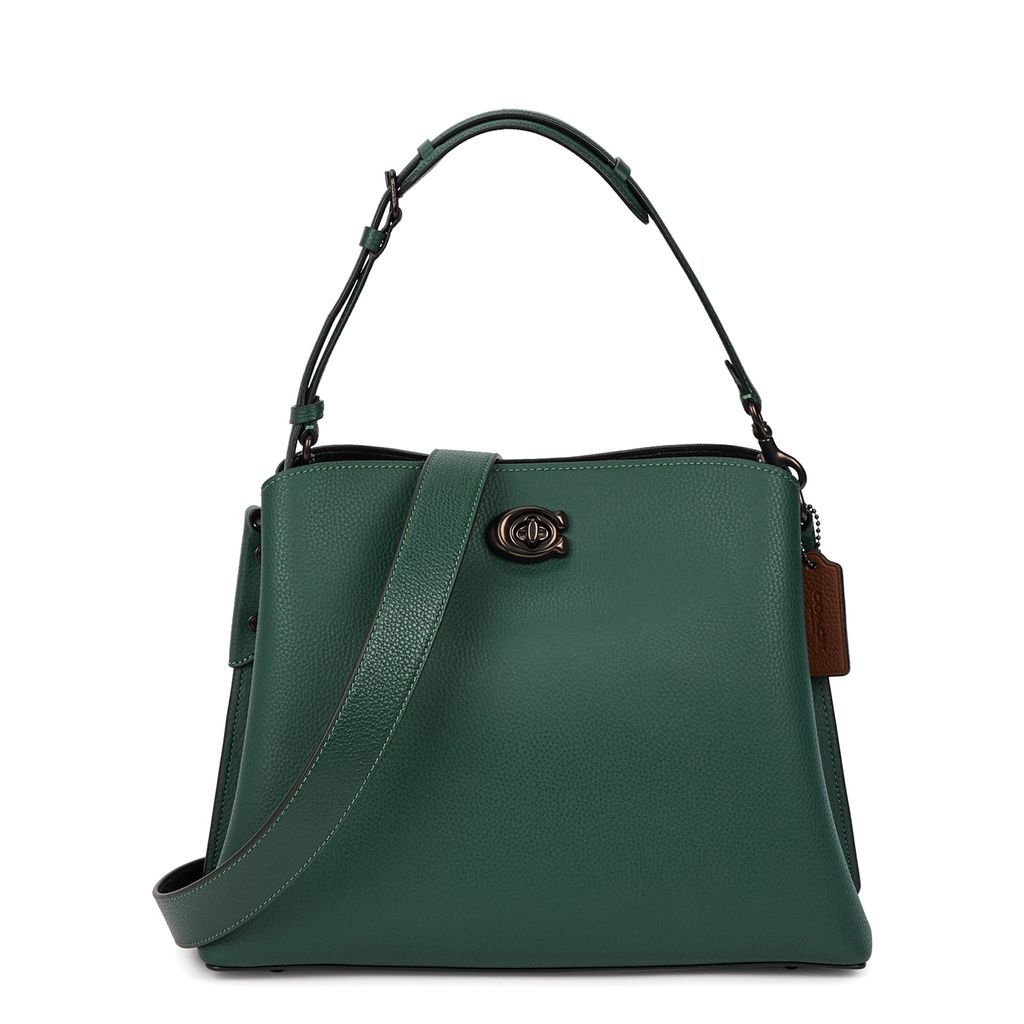 Willow Leather Shoulder Bag - Green