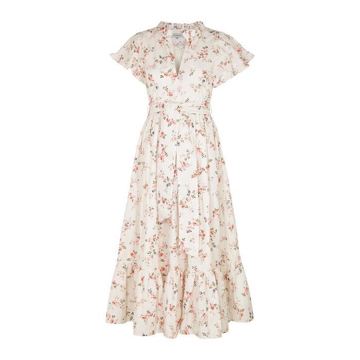 Sofia Floral-print Cotton Midi Dress