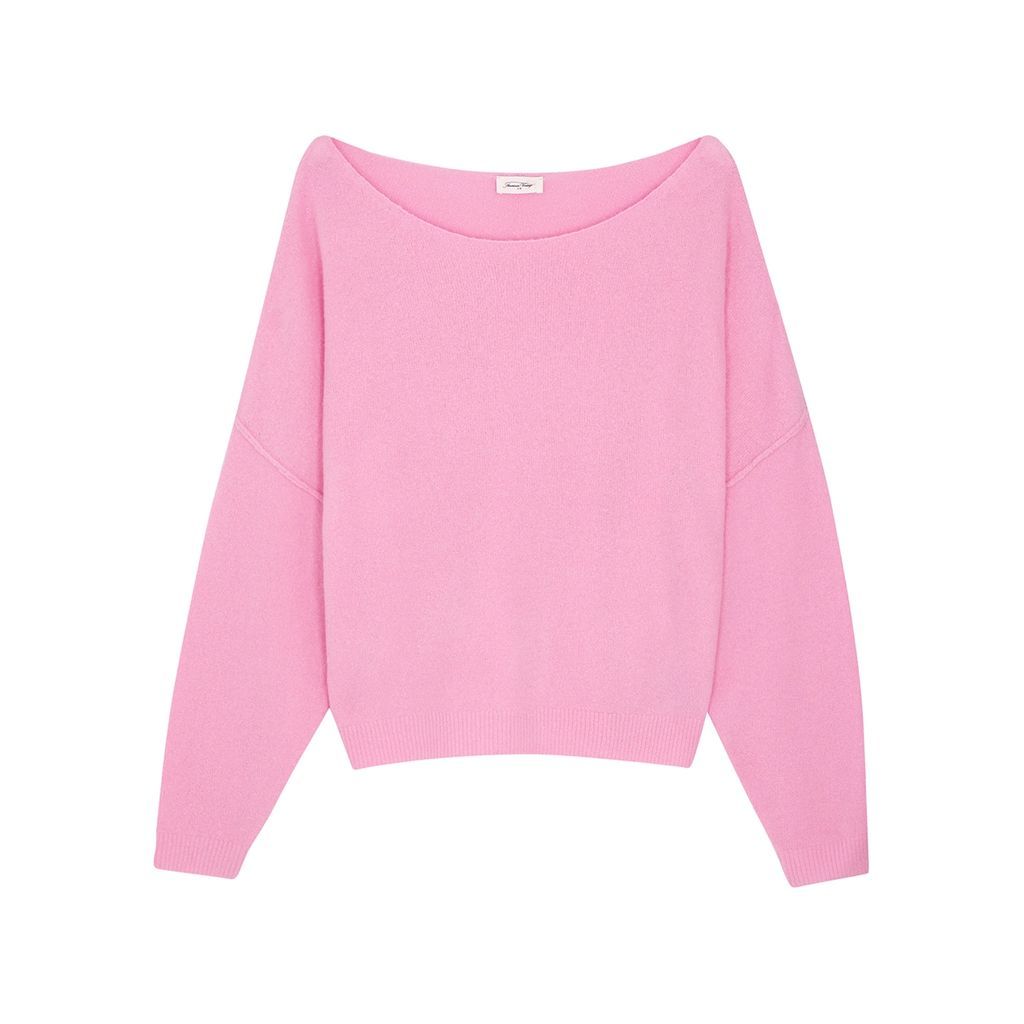 Damsville Knitted Jumper - Light Pink - M/L