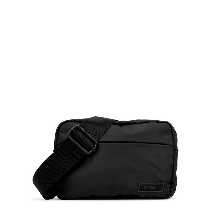 Black Nylon Cross-body Bag