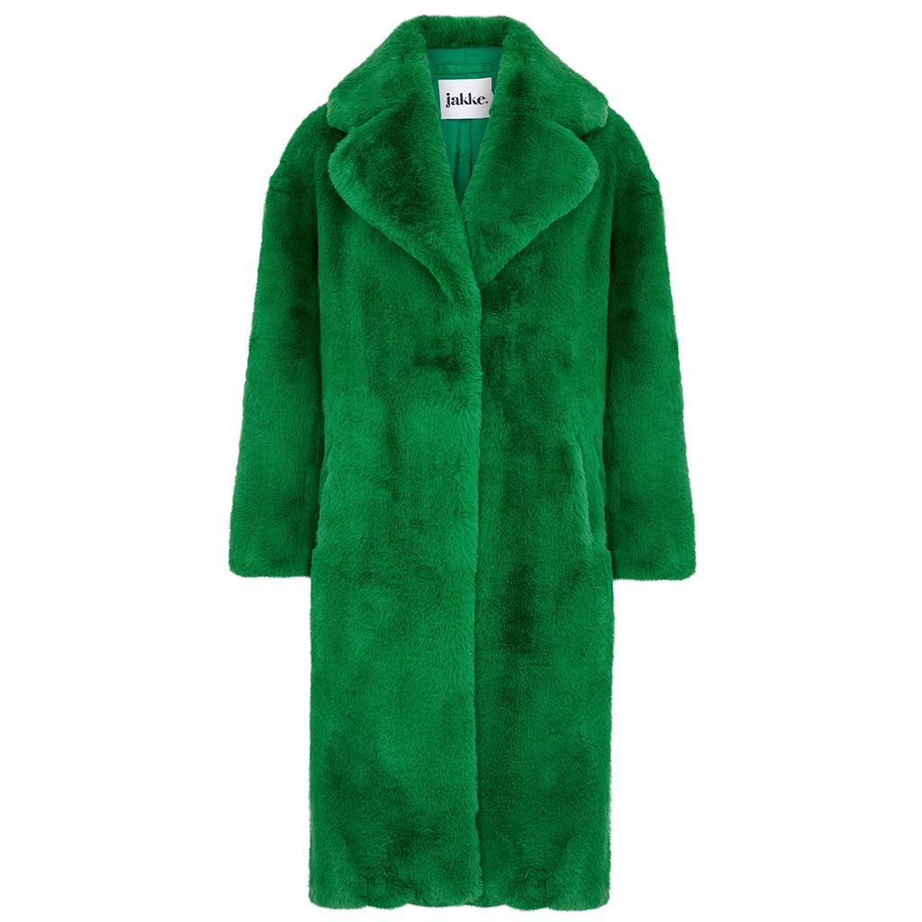 Katie Green Faux Fur Coat - S
