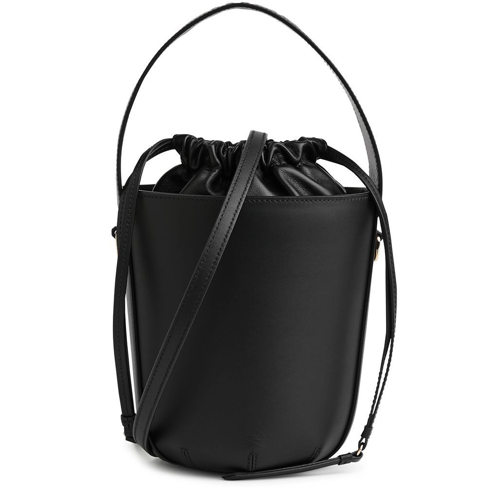 Sense Leather Bucket Bag - Black