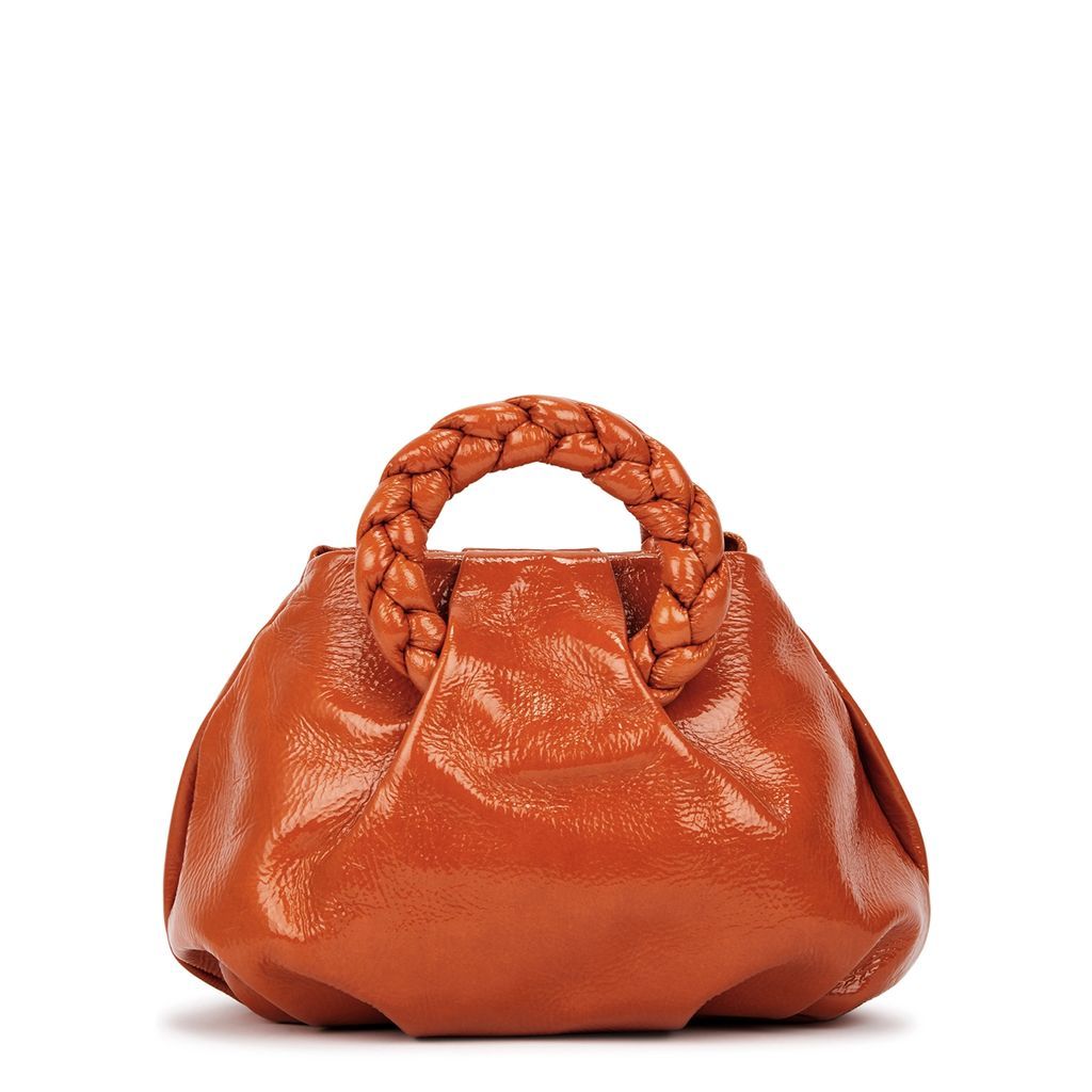 Bombon Patent Leather Cross-body Bag - Orange