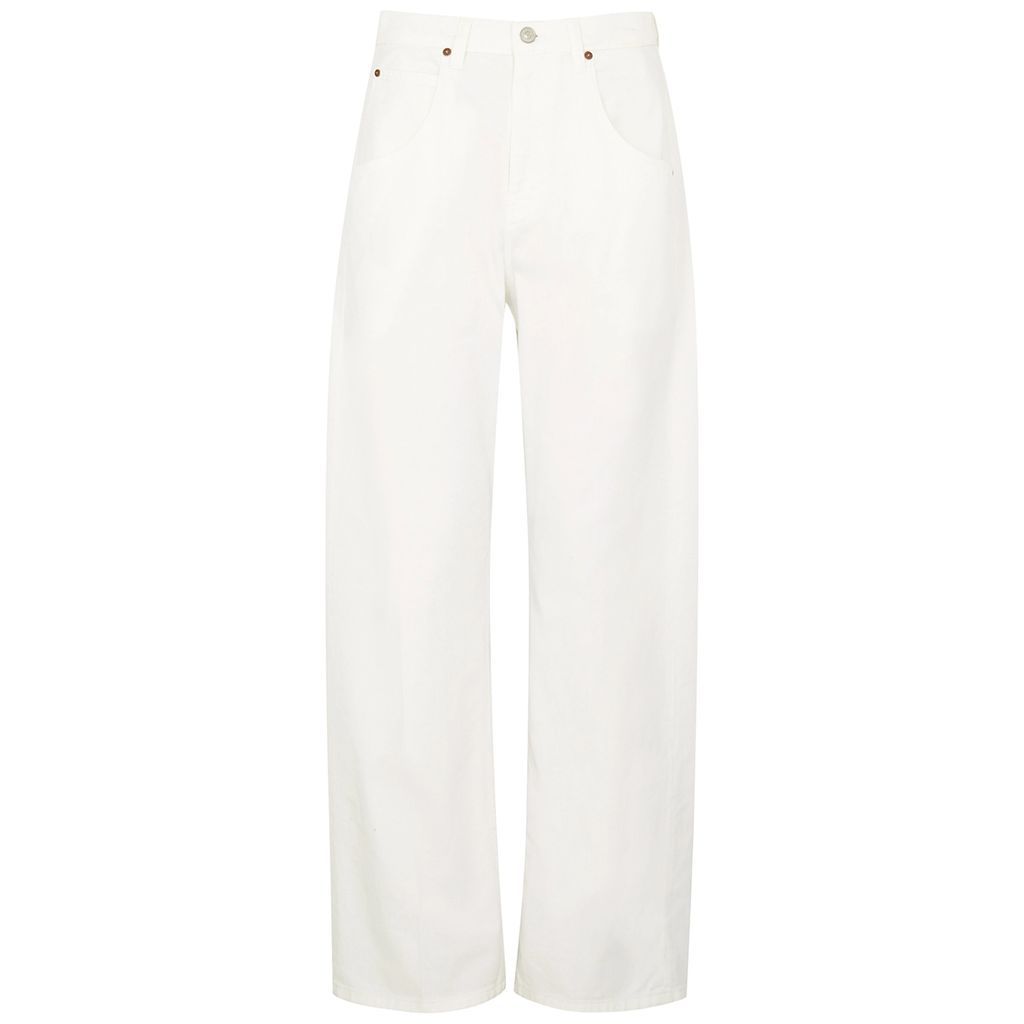 Mia Off-white Straight-leg Jeans - W26
