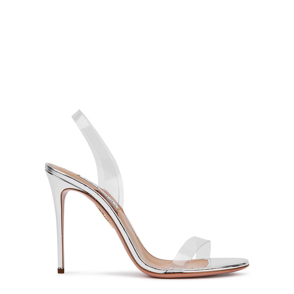 So Nude 105 Pvc Slingback Sandals - Silver - 8