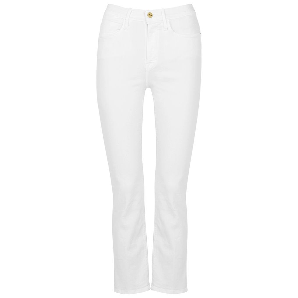 Le High Straight White Jeans - W30