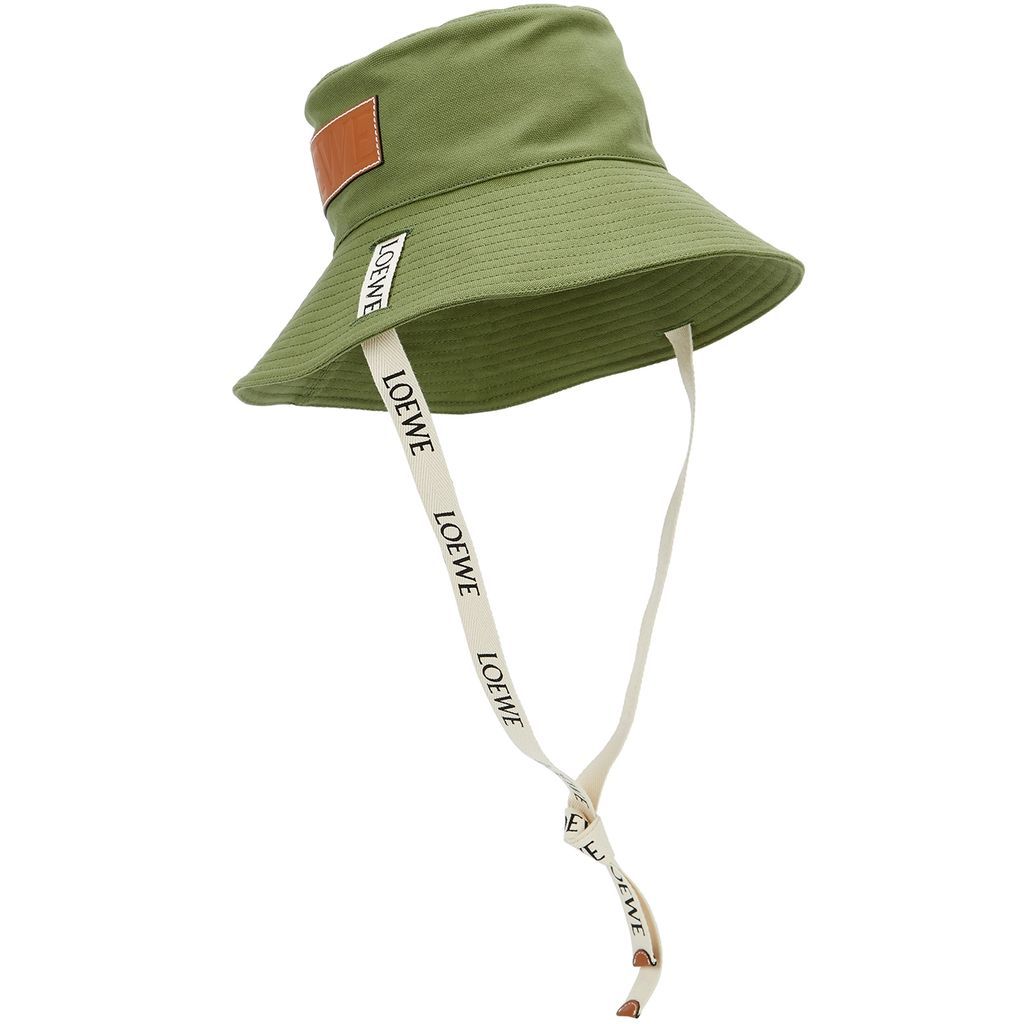 X Paula's Ibiza Green Canvas Bucket Hat - Khaki