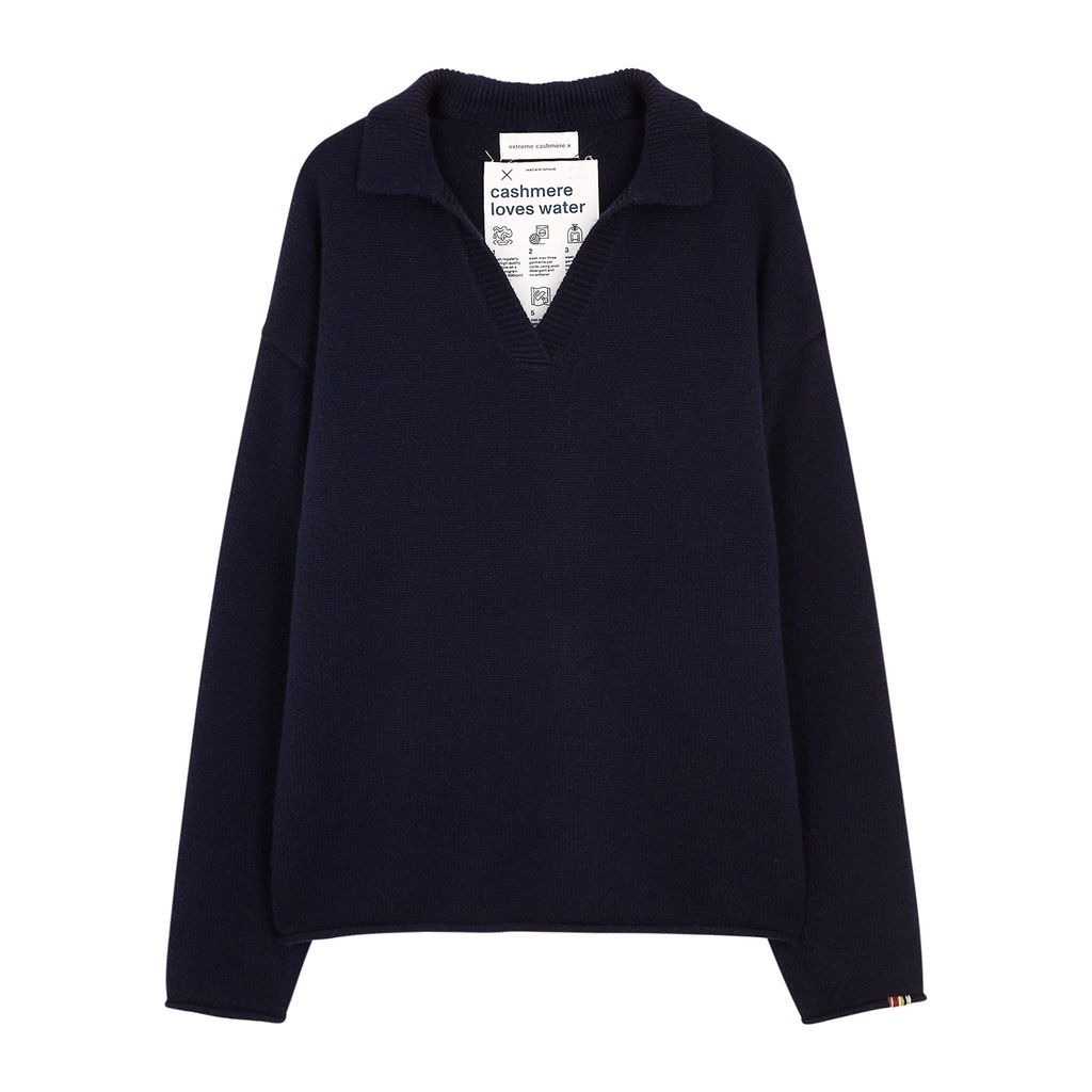 N°101 Jules Cashmere Jumper - Navy - One Size