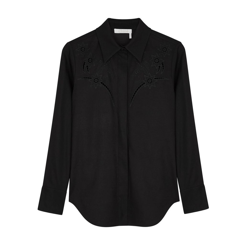 Embroidered Shirt - Black - 16