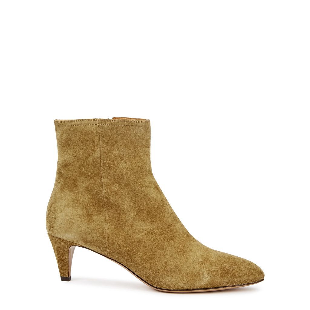 Deone 50 Camel Suede Ankle Boots - Beige - 6