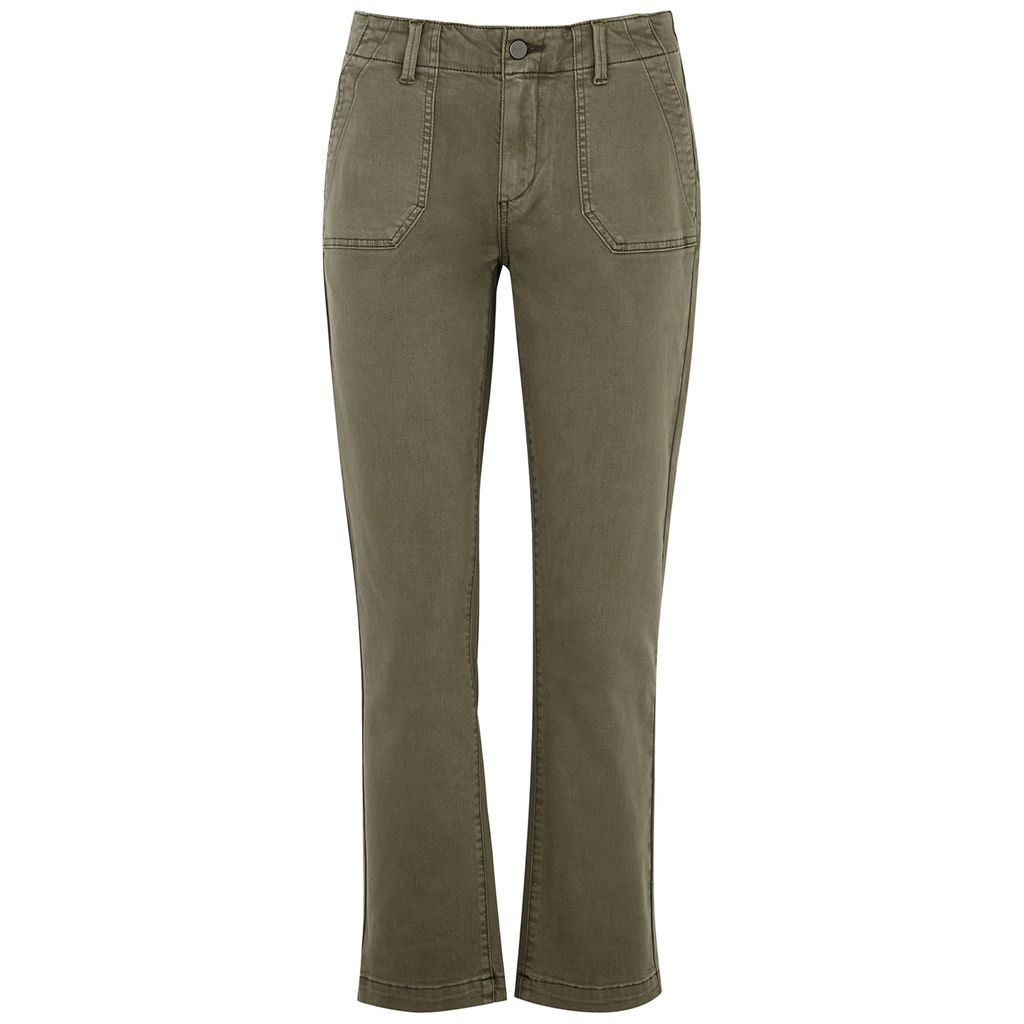 Mayslie Green Straight-leg Tapered Jeans - Dark Green - W27